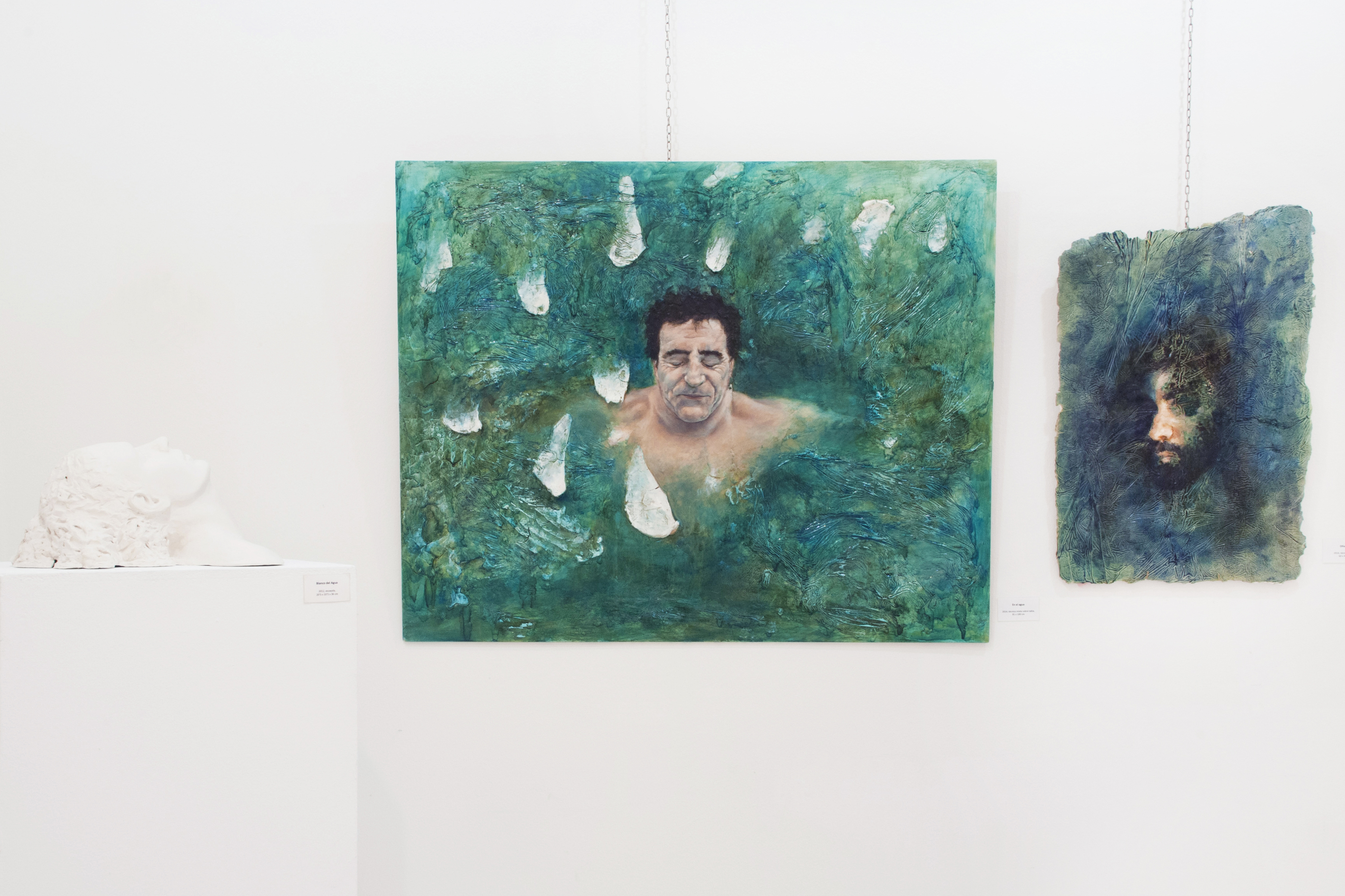 Retratos en el agua retratos con textura en el agua
